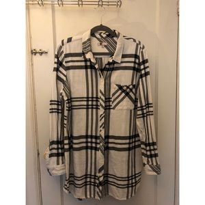 KUT Button Down Plaid Dress